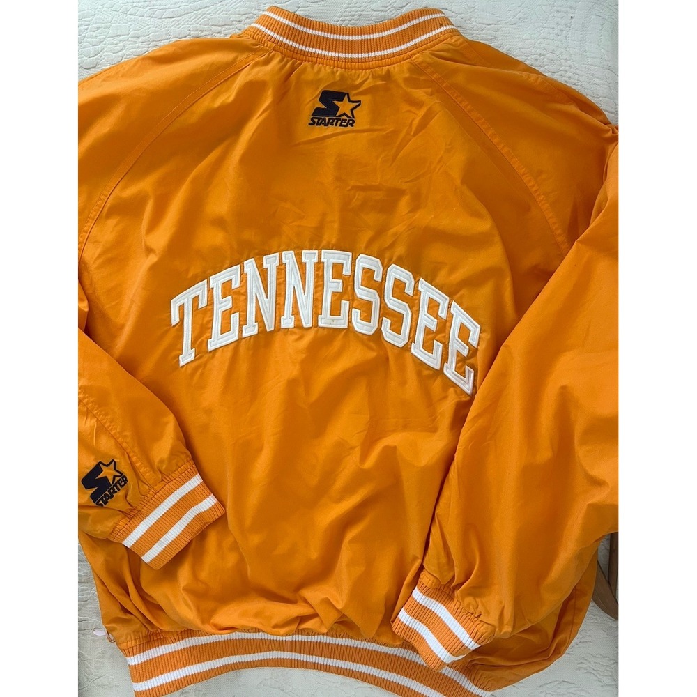 VTG Starter Tennessee Volunteers Jacket Mens L Double Sided Orange Pullover